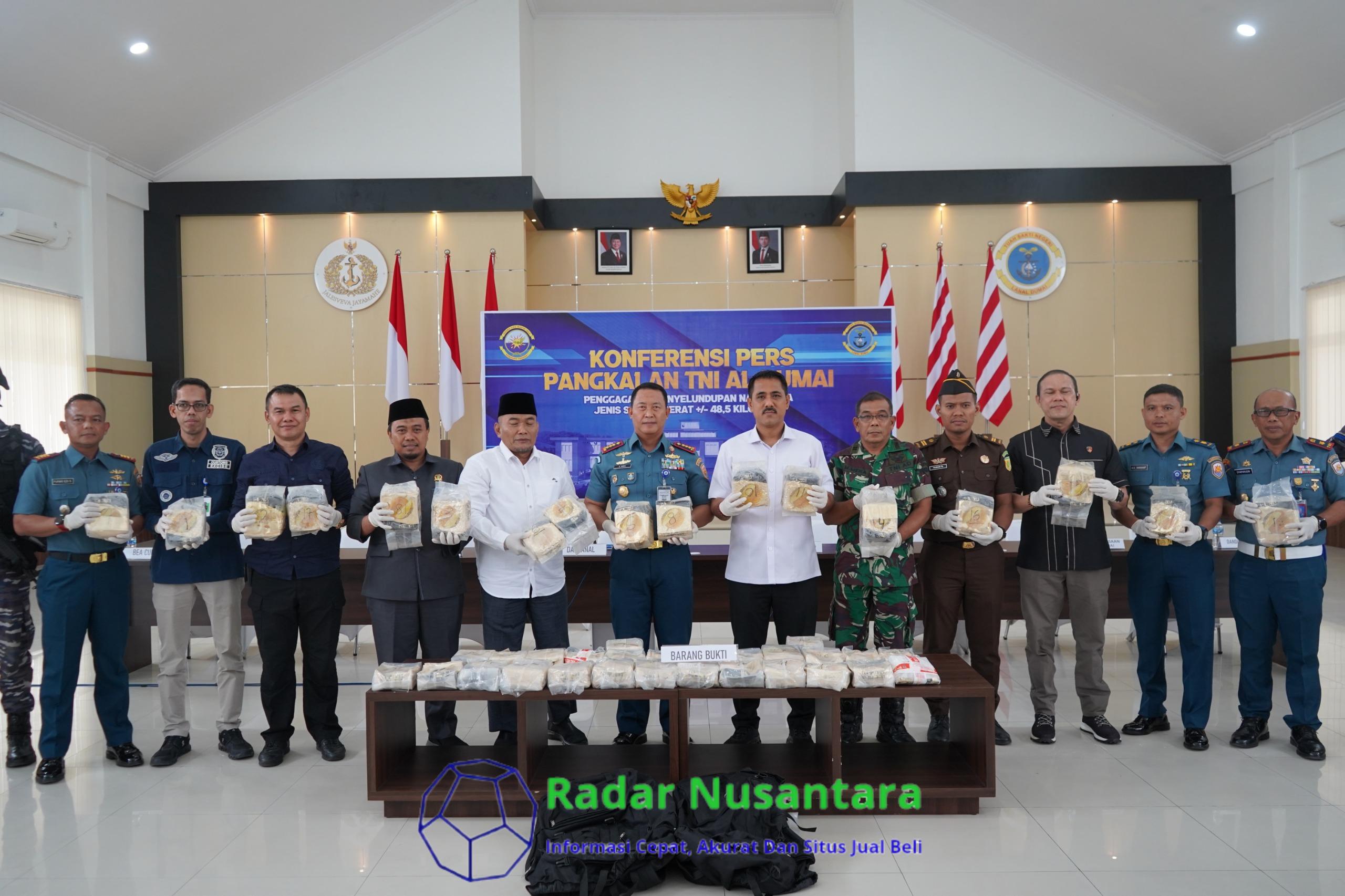 TNI Gagalkan Lagi Penyelundupan 48,54 Kg Sabu di Perairan Dumai, Selamatkan Ratusan Ribu Jiwa dari Bahaya Narkoba