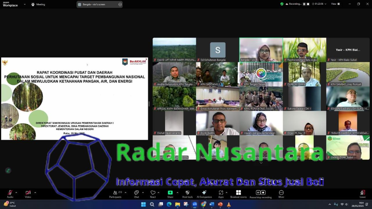 Perhutanan Sosial Dukung Ketahanan Pangan, Air, dan Energi Nasional