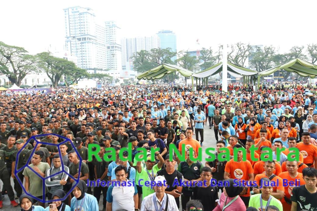Bukit Barisan Fun Run 5K Sukses Guncang Medan, 10 Ribu Peserta Meriahkan Lapangan Merdeka Medan