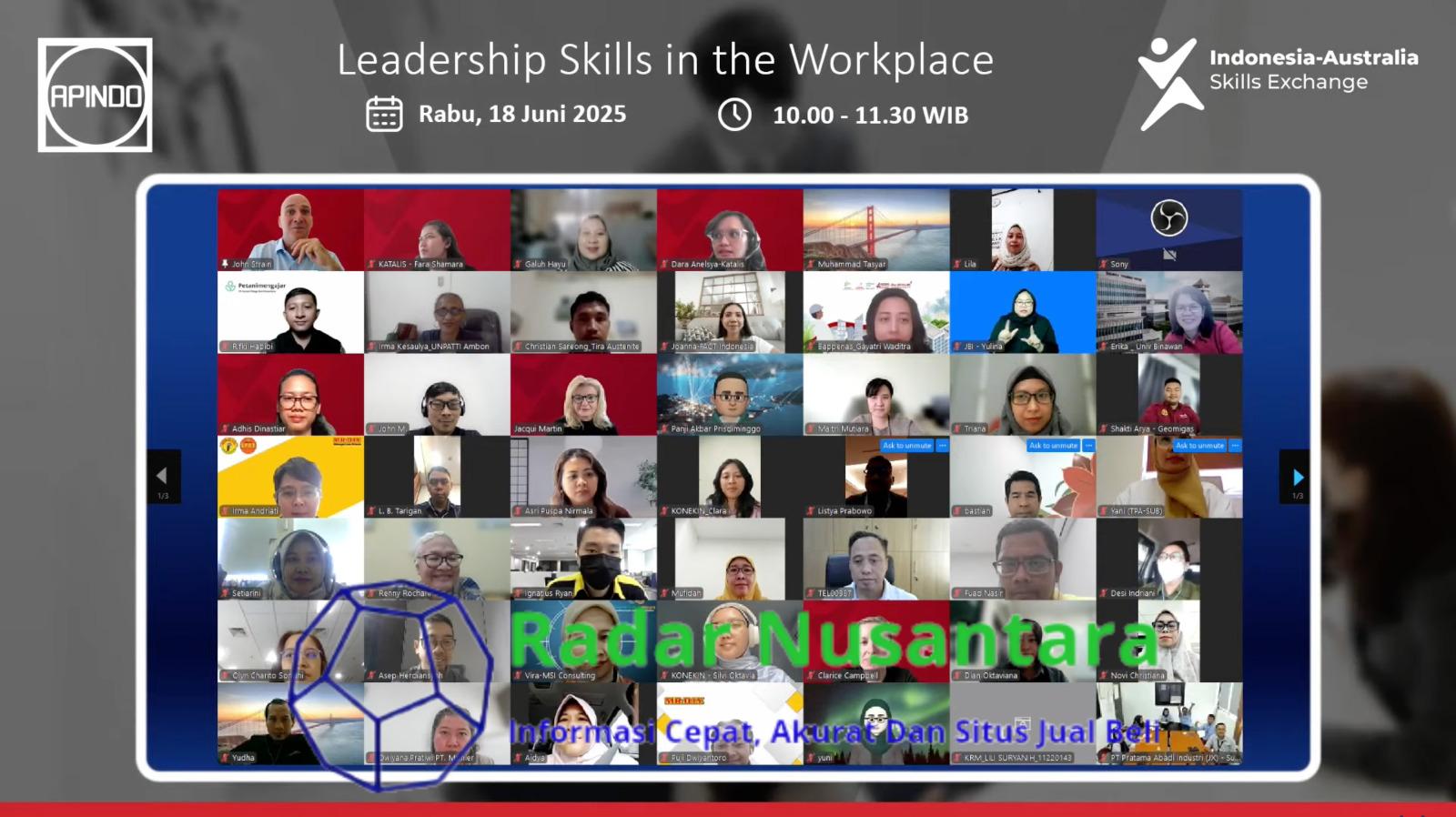 Tingkatkan Skill SDM Indonesia di Level Dunia, APINDO-IASE Luncurkan Pelatihan Bersandar Internasional