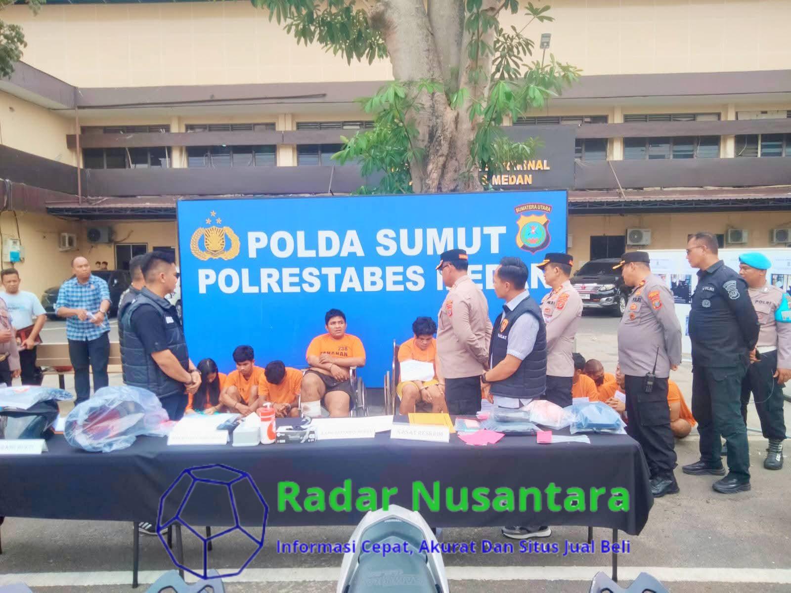 Luar Biasa!! Resmob Polrestabes Medan Gulung 7 Pelaku Ranmor dan Jambret