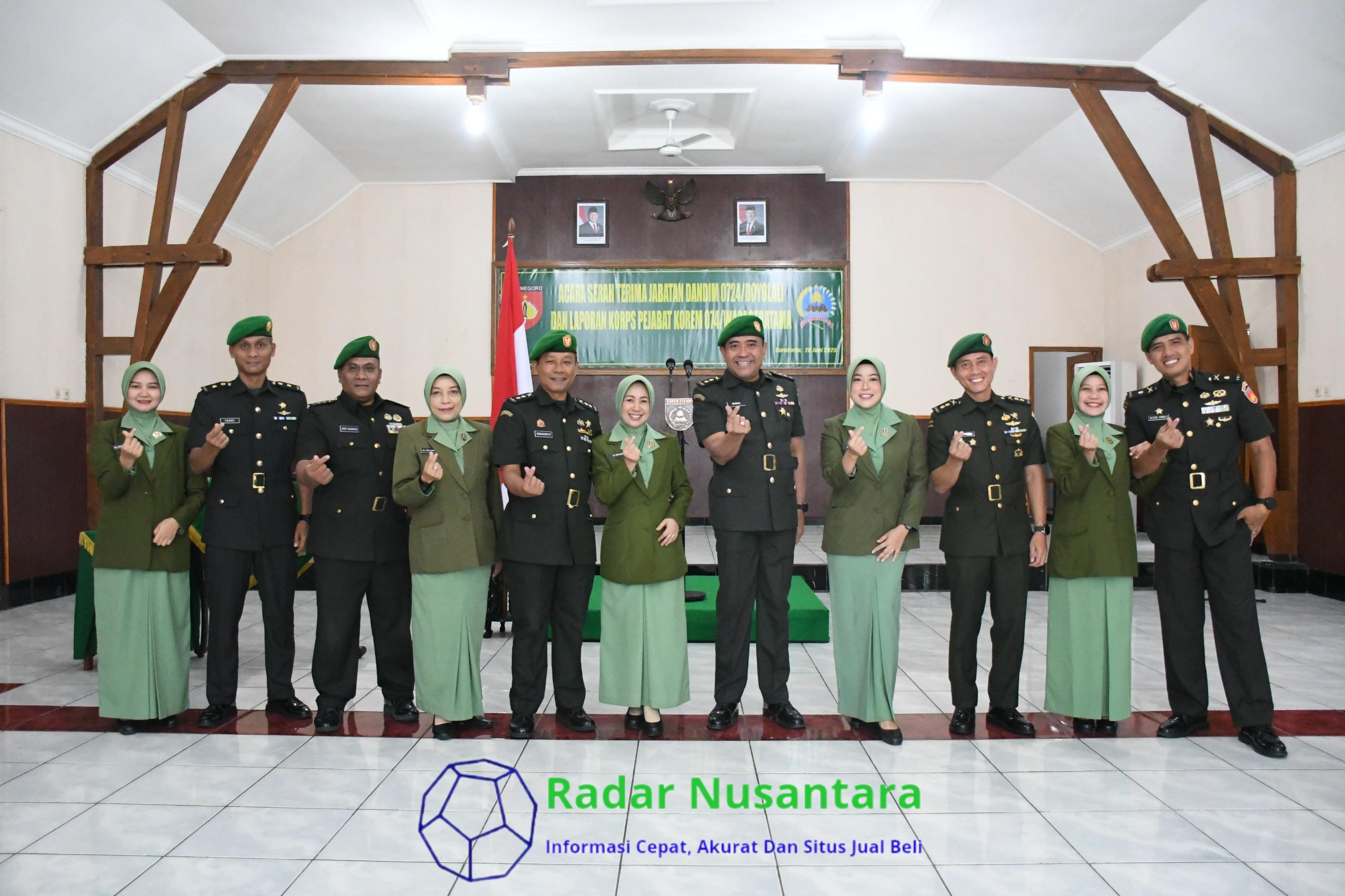 Tongkat Komando Kodim Boyolali Resmi Berganti