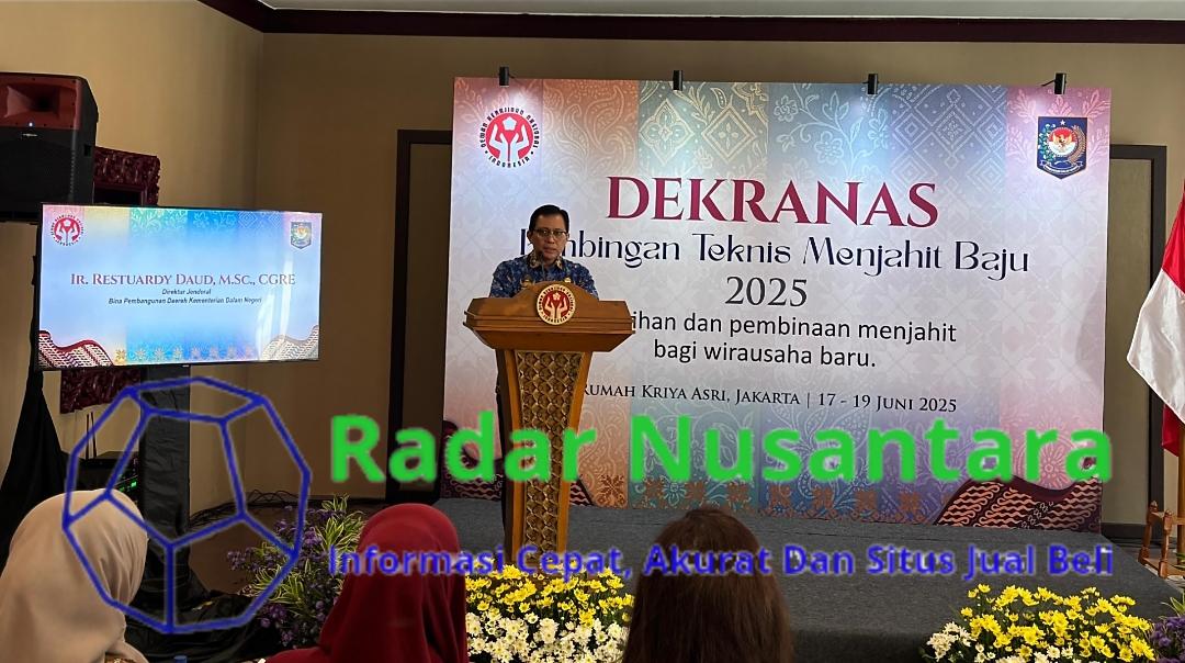 Bimtek Menjahit: Sinergi Kemendagri dan Dekranas Dukung Ekonomi Kerakyatan