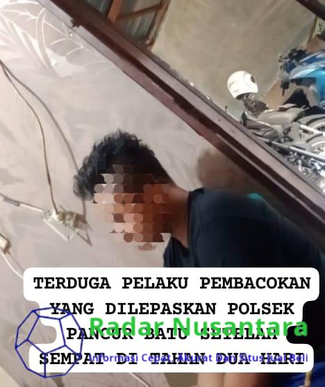 Setelah Diamankan, Terduga Komplotan Pelaku Pembacokan Dibebaskan Polsek Pancur Batu ?