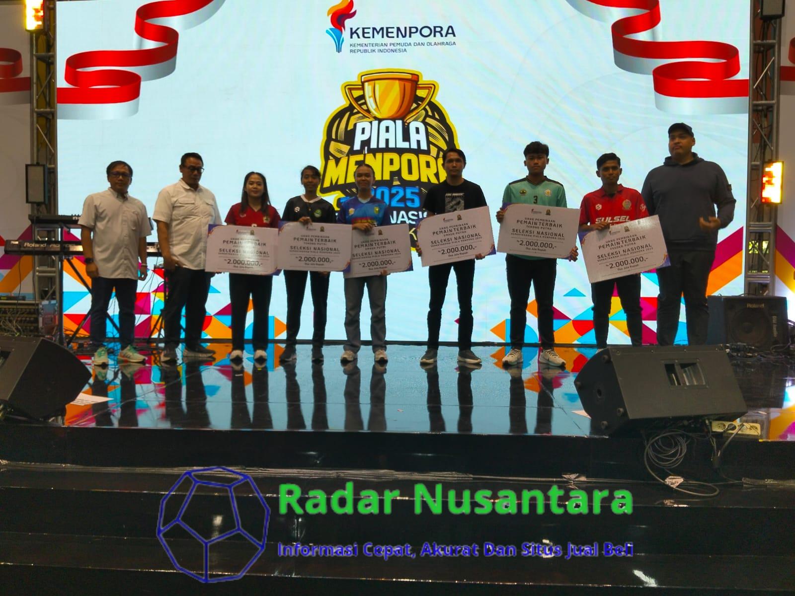 Sepak Takraw Raih Juara Umum Dan Dua Pemain Terbaik Piala Menpora RI