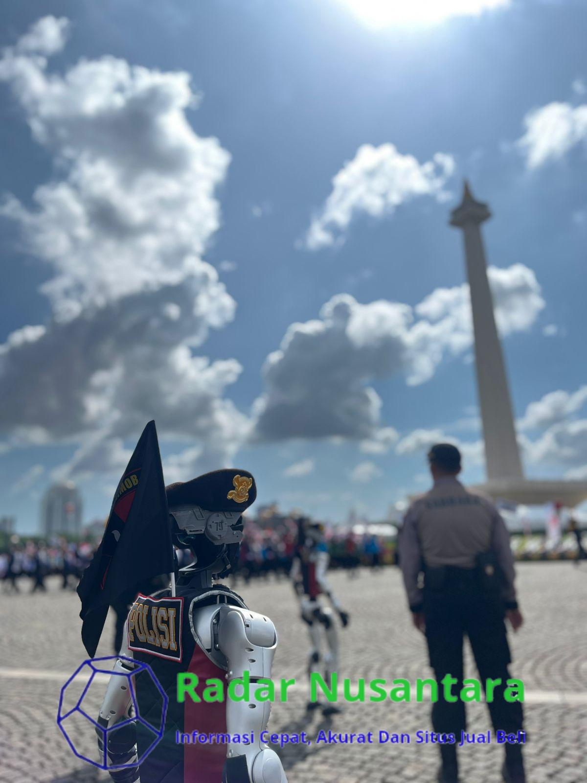 Polri Perkenalkan 30 Robot Pionir Dalam Defile Hari Bhayangkara Ke-79