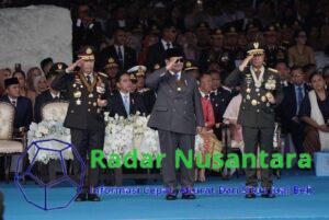 Panglima TNI Hadiri Peringatan Hari Bhayangkara ke-79 di Silang Monas