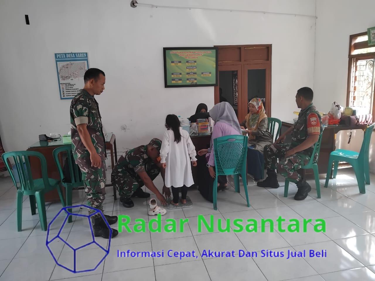 Babinsa Dampingi Posyandu, Wujud Peduli Kesehatan Balita