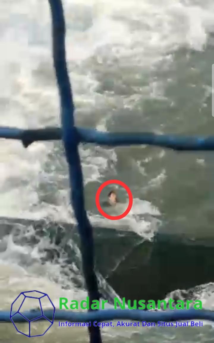 Aksi Nekat Seorang Pria Ceburkan Diri Ke Sungai Rolak Songo