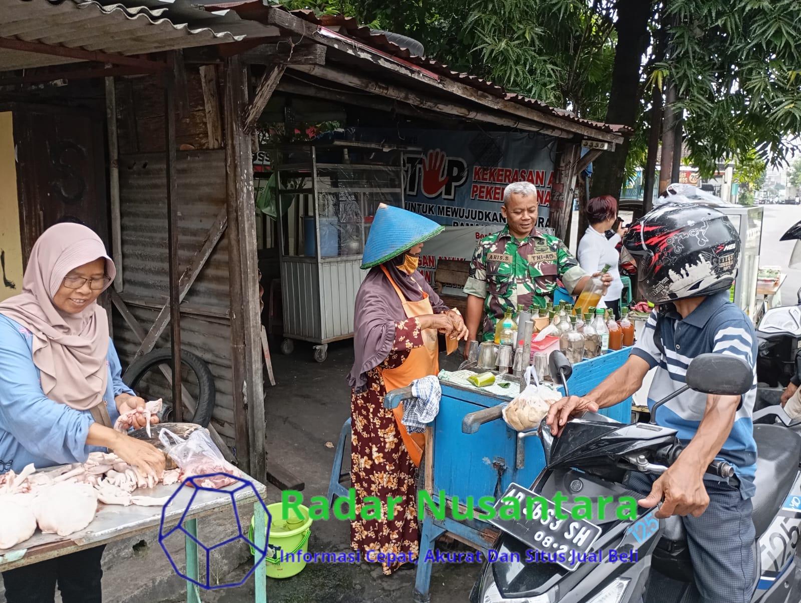 Babinsa Kratonan Motivasi Pelaku UMKM Pedagang Jamu Keliling