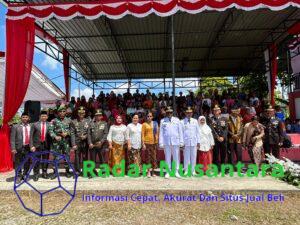 Semarak HUT RI ke-80 di Perbatasan, Satgas Yonif 131/Brajasakti dan Warga Rayakan dengan Penuh Kebersamaan