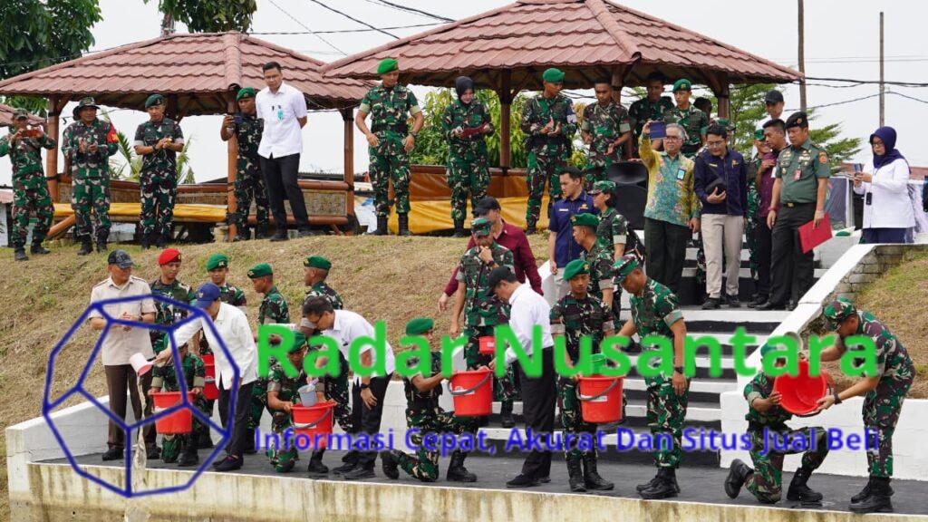 Danrem 051/Wkt Dampingi Menhan RI Kunjungan Kerja di Yonif TP 843/PYV