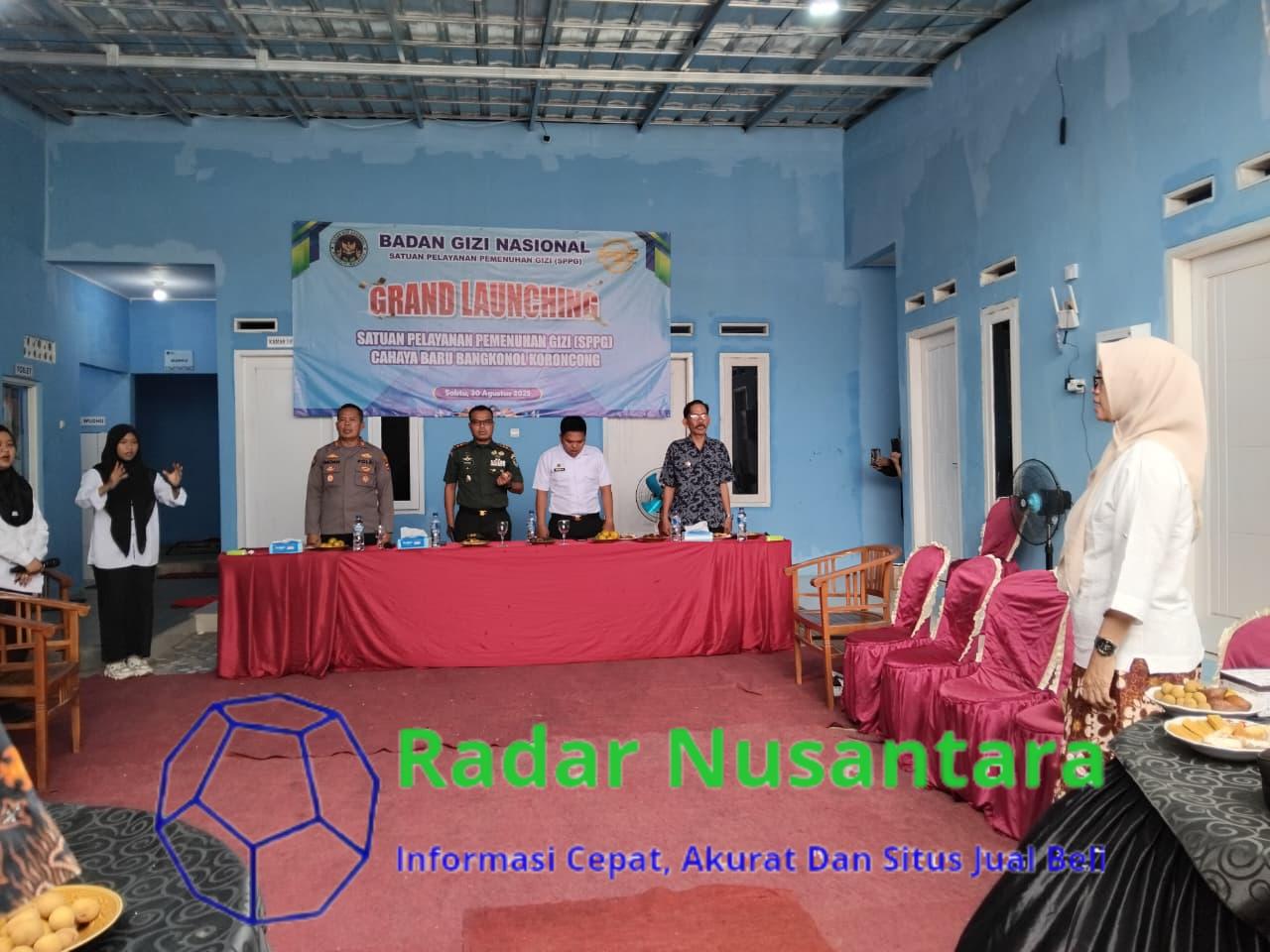 Dandim 0601/Pandeglang Hadiri Grand Launching SPPG Cahaya Baru Bangkonol, Upaya Bersama Wujudkan Generasi Sehat dan Cerdas