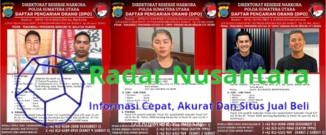 Polda Sumut Tetapkan DPO Pasutri Pemilik Dragon KTV dan Gempar Selamat, Pengendali Narkoba Jalur Laut Asahan