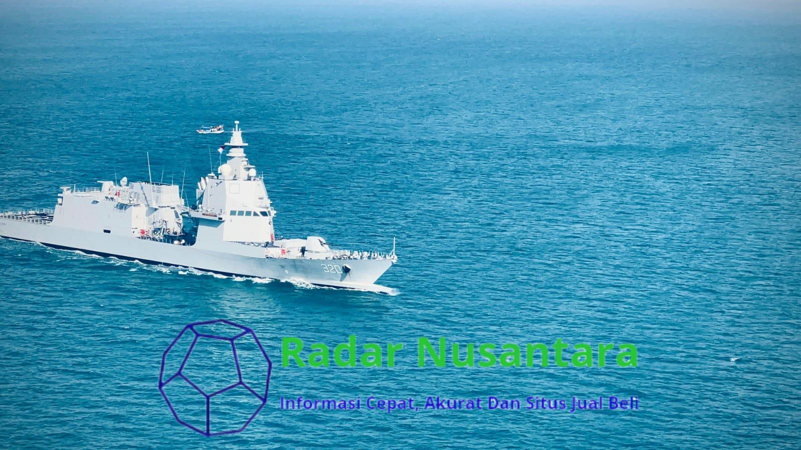 Tiba di Perairan Indonesia, KRI Brawijaya-320 Disambut Unsur Satkor Koarmada I