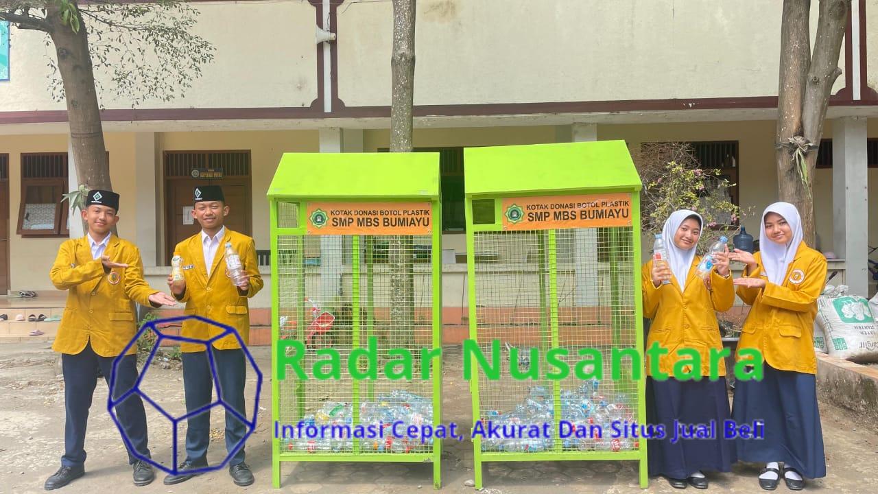 Kotak Sumbangan Botol Plastik Langkah Kecil Santri MBS Bumiayu Brebes untuk Bumi yang Lebih Lestari
