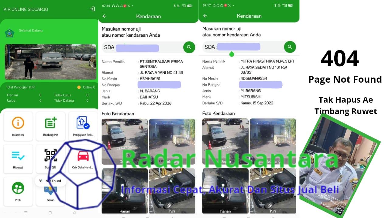 Main Kotor, Uji KIR Sidoarjo Terbongkar, Aplikasi Dihapus Data Terendus