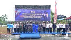 Pasmar 1 Ikuti Kegiatan Panen Raya Tegaskan Komitmen Ketahanan Pangan