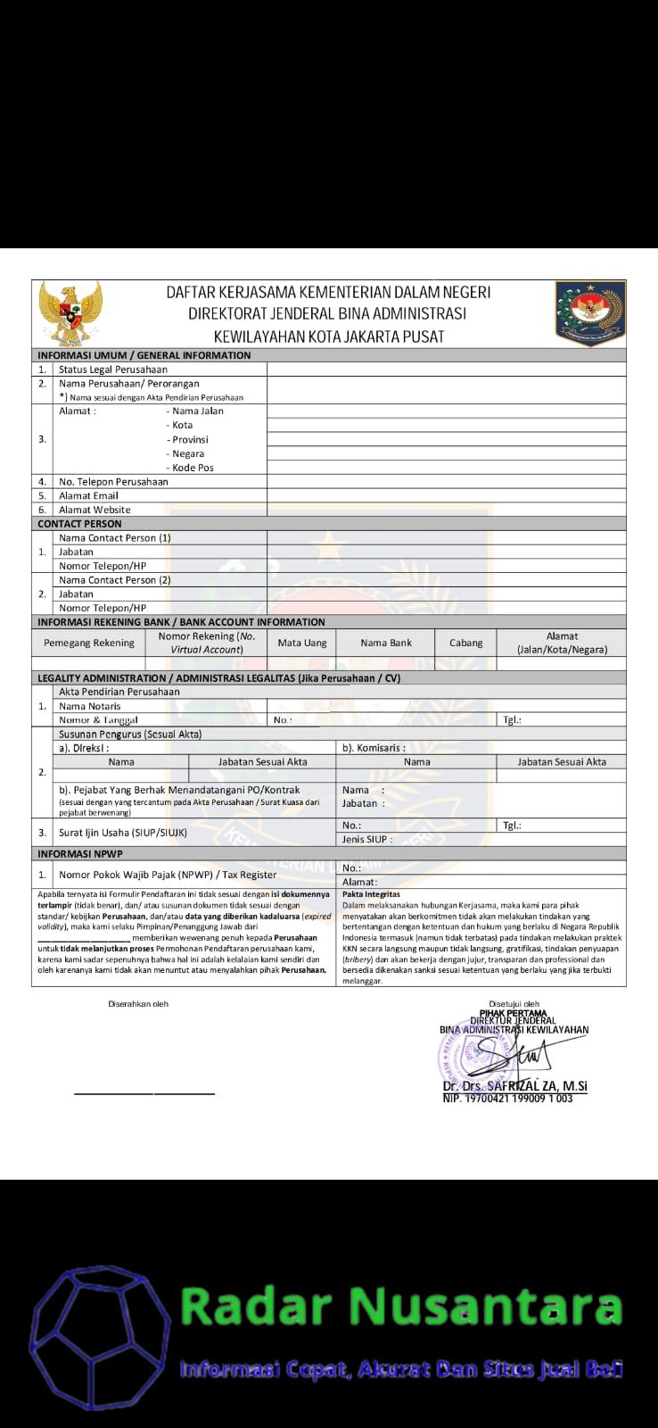 Kemendagri Tegaskan Surat Kerja Sama yang Beredar adalah Palsu dan Menyesatkan