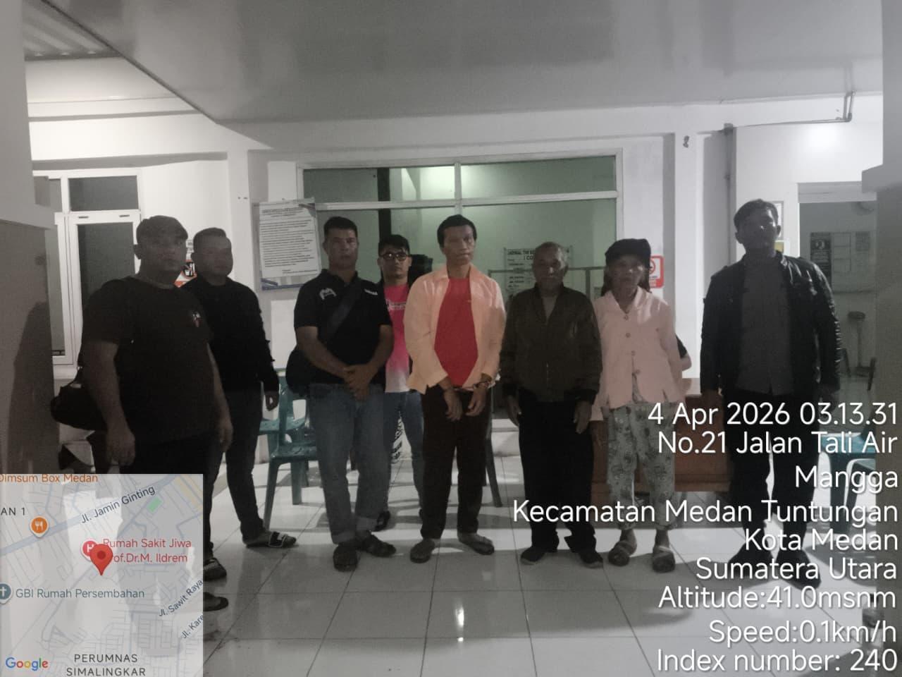 Sigap dan Humanis, Sat Reskrim Polres Simalungun Kawal Dini Hari Antar Terlapor Penganiayaan Bergangguan Jiwa ke RSJ Medan