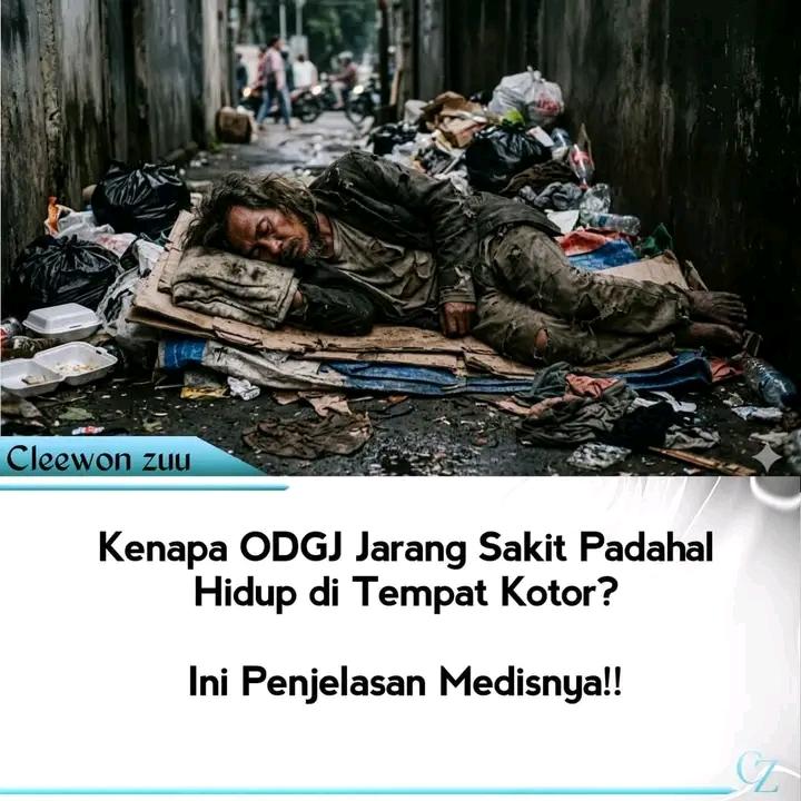 Kenapa ODGJ Jarang Sakit Padahal Hidup Di Tempat Kotor? Ini Penjelasan Medisnya!!