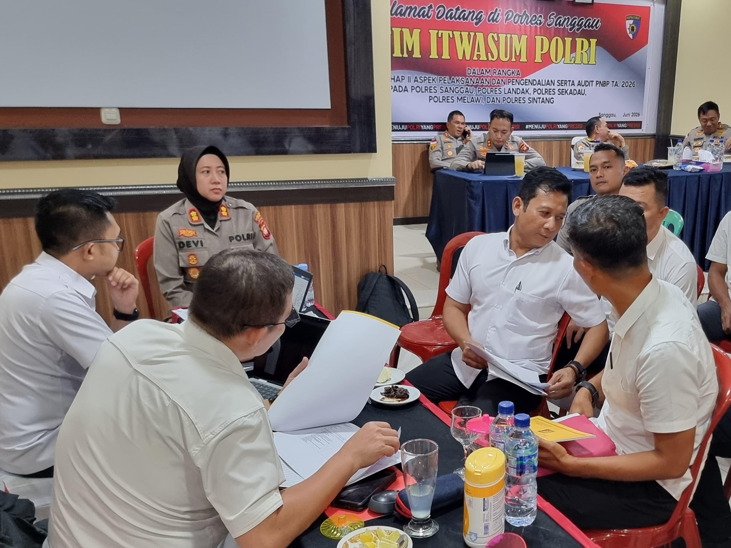 Polres Landak Ikuti Audit Kinerja oleh Itwasum Polri di Polres Sanggau